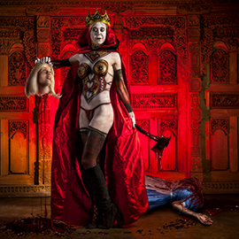 An alternate ending for the Red Queen featuring Chelsea at Unexpected Gallery