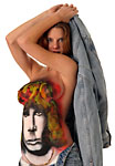 Paper Heart Art Gallery Jim Morrison Bodypainting with Kayla Rei
