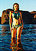 Rachel in bodypaint at Canyon Lake